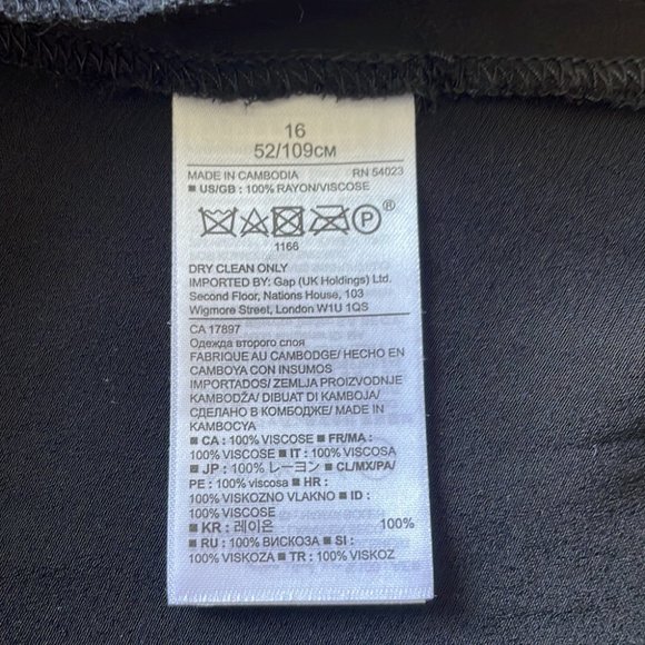 ⭐️Host Pick⭐️ BANANA REPUBLIC little black dress. Asymmetric front hem. - Picture 8 of 8